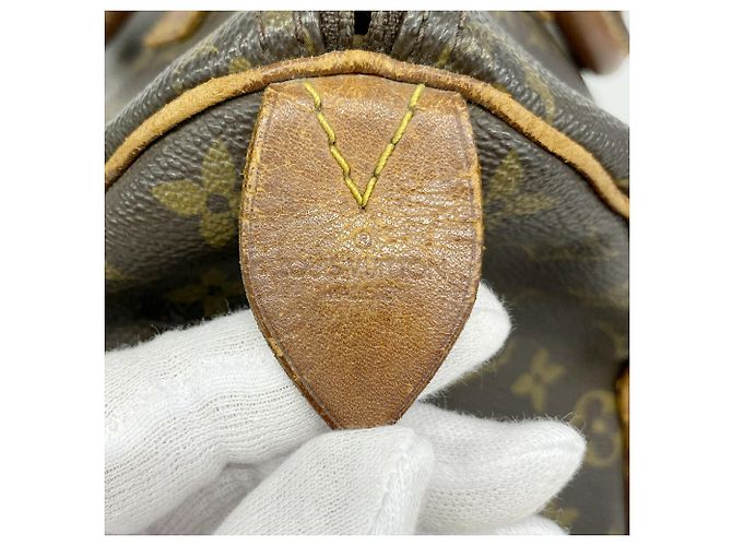 Borsa Louis Vuitton Monogram Speedy 30 Marrone - vista 5