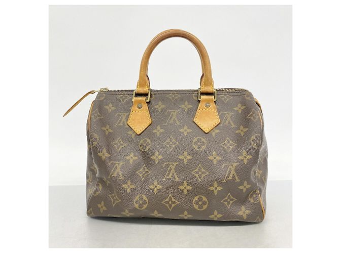 Borsa Louis Vuitton Monogram Speedy 25 Marrone - vista 10