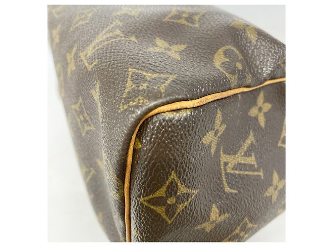 Borsa Louis Vuitton Monogram Speedy 25 Marrone - vista 6