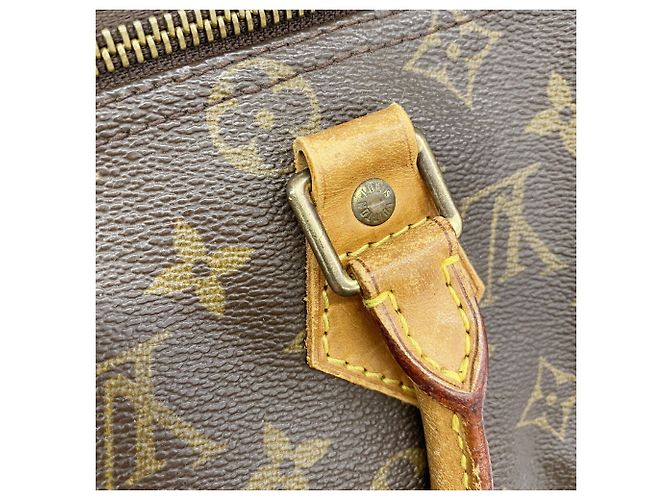 Borsa Louis Vuitton Monogram Speedy 25 Marrone - vista 8