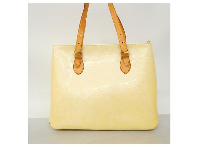 Borsa Tote Louis Vuitton Vernis Brentwood Bianco - vista 11