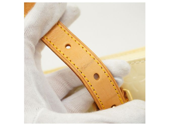 Borsa Tote Louis Vuitton Vernis Brentwood Bianco - vista 8