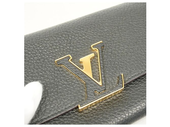 Capucines Carteira Longa Louis Vuitton Noir Preto - vista 7