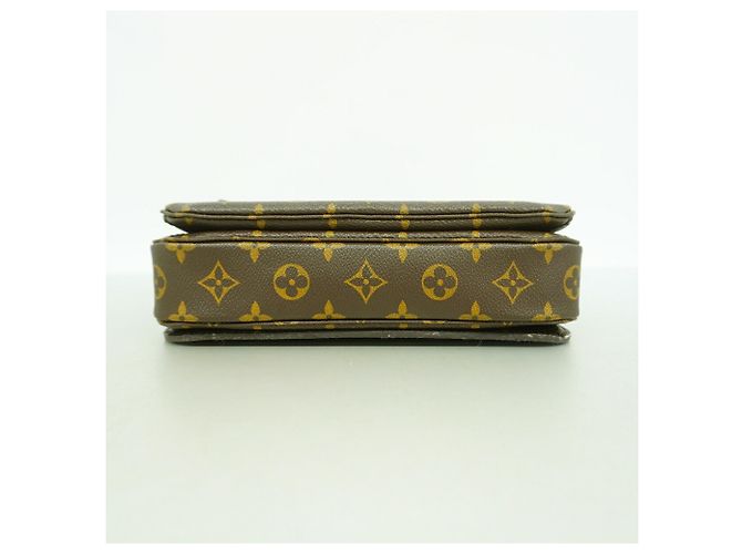 Borsa Louis Vuitton Monogram Pochette Metis MM Marrone - vista 3
