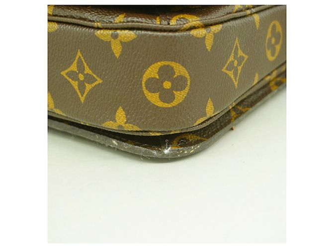 Borsa Louis Vuitton Monogram Pochette Metis MM Marrone - vista 7