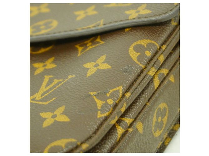 Borsa Louis Vuitton Monogram Pochette Metis MM Marrone - vista 9