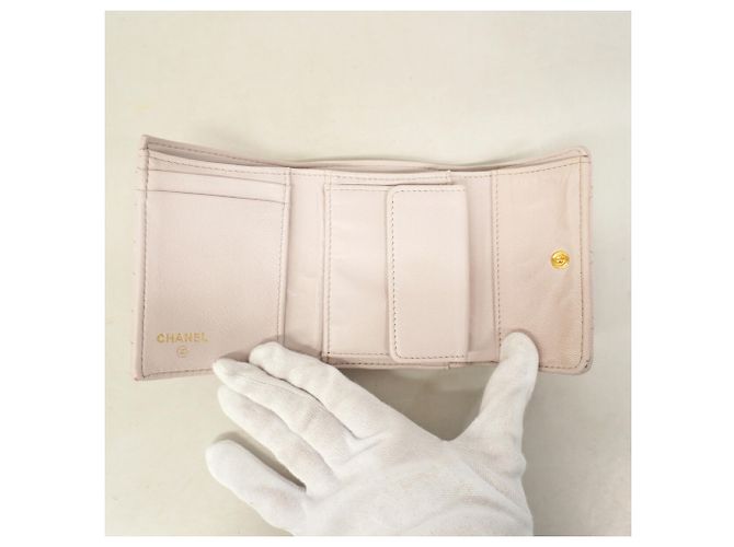 Cartera Tri-fold Chanel Rosa - vista 3