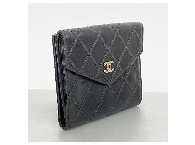 Chanel Bicolore Lambskin Wallet Black - view 2