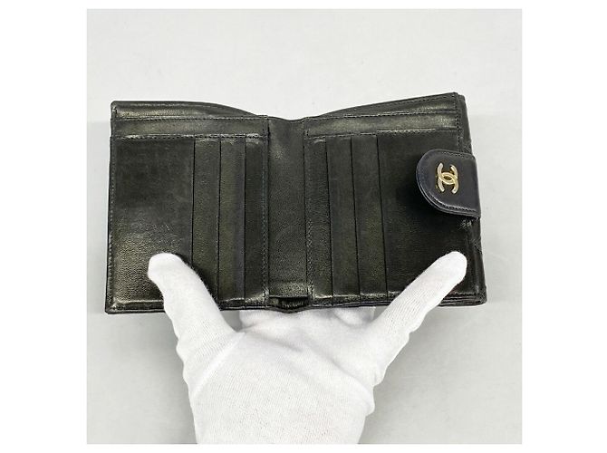 Chanel Bicolore Lambskin Wallet Black - view 3