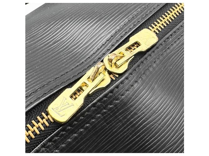 Borsa da viaggio Louis Vuitton Keepall 60 in pelle Epi Nero - vista 13
