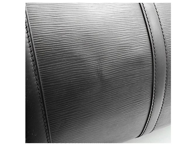 Borsa da viaggio Louis Vuitton Keepall 60 in pelle Epi Nero - vista 14
