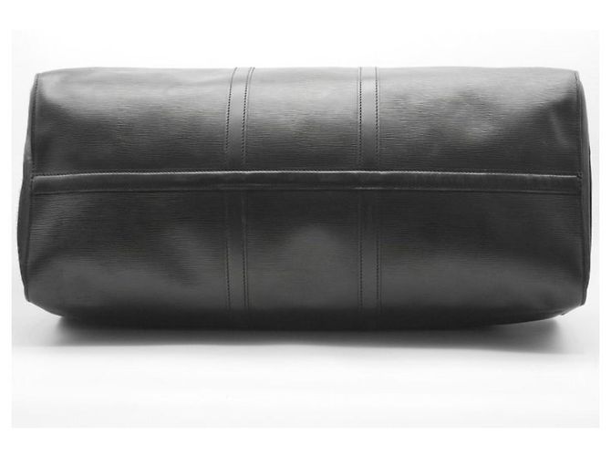 Borsa da viaggio Louis Vuitton Keepall 60 in pelle Epi Nero - vista 4