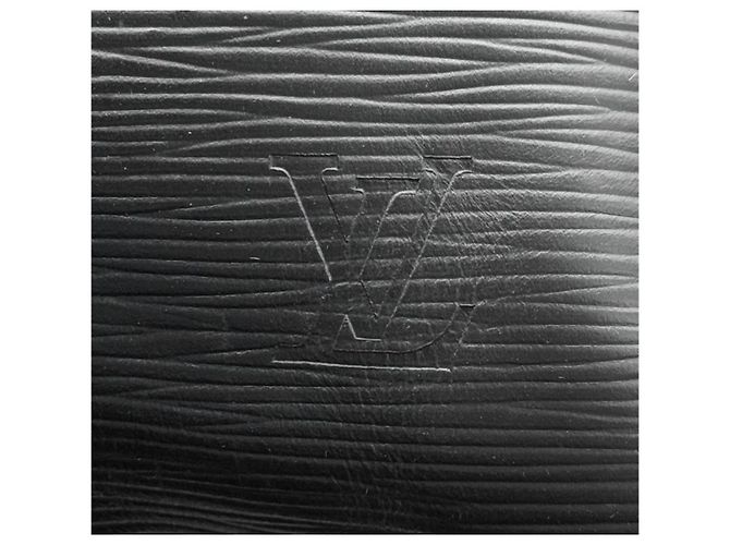 Borsa da viaggio Louis Vuitton Keepall 60 in pelle Epi Nero - vista 6