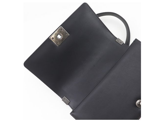 Borsa a tracolla Chanel Boy 25 con catena Nero - vista 7