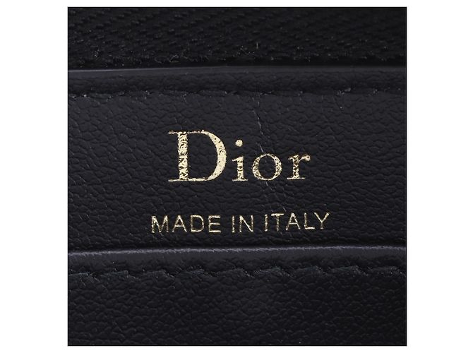 Monedero Christian Dior de lona marrón Castaño - vista 12