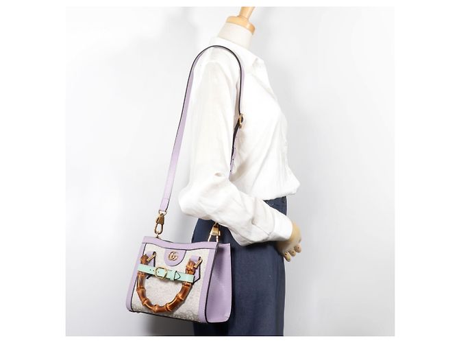 Borsa Gucci Diana Small Collaborazione HOSOO Porpora - vista 16