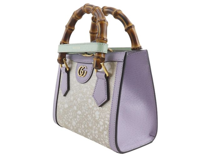 Borsa Gucci Diana Small Collaborazione HOSOO Porpora - vista 2
