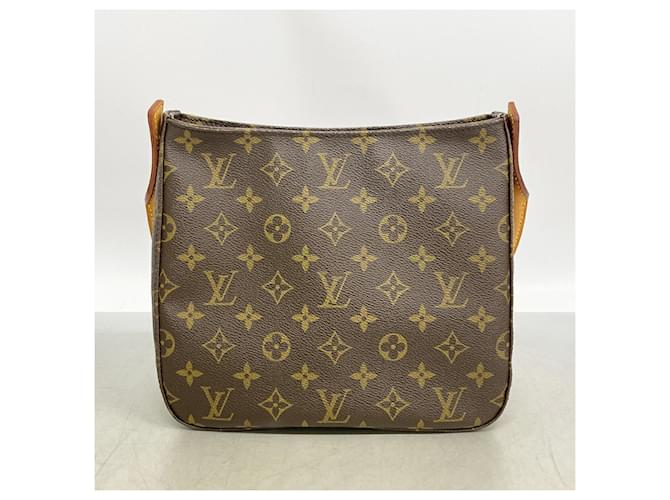 Borsa a tracolla Louis Vuitton Monogram Looping MM Marrone - vista 10