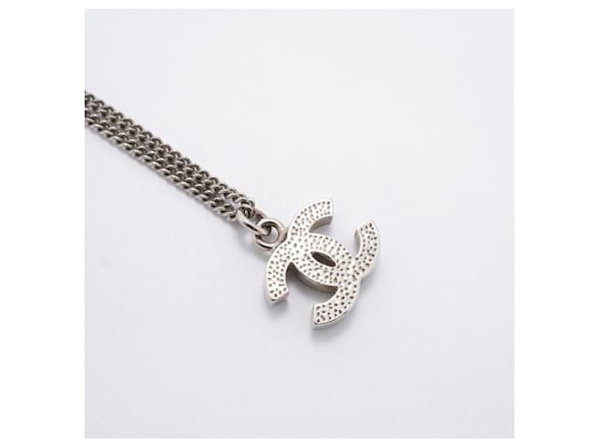 Collana Chanel Argento con Strass - vista 2