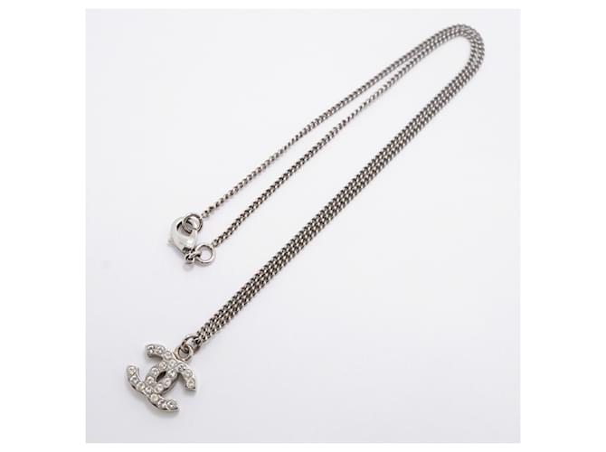 Collana Chanel Argento con Strass - vista 3