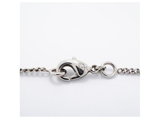 Collana Chanel Argento con Strass - vista 4