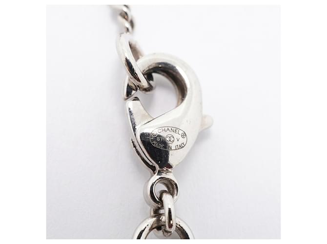 Collana Chanel Argento con Strass - vista 5