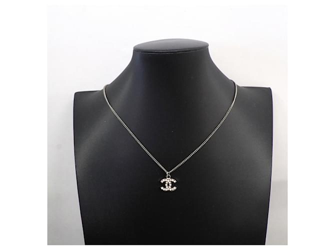 Collana Chanel Argento con Strass - vista 6