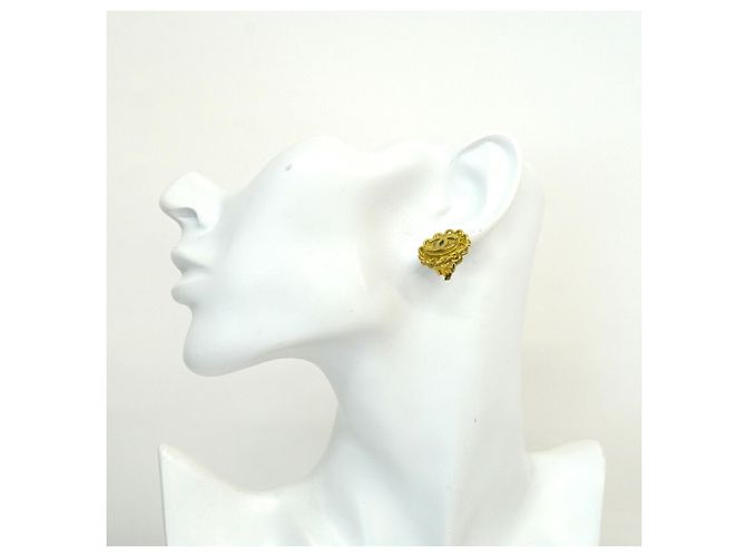 Boucles d'oreilles clips Chanel plaquées or Doré - vue 5