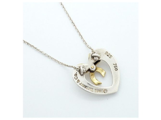 Collana Tiffany & Co. con design a cuore e fiocco - vista 2