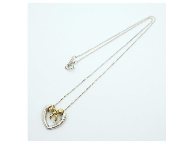 Collana Tiffany & Co. con design a cuore e fiocco - vista 3