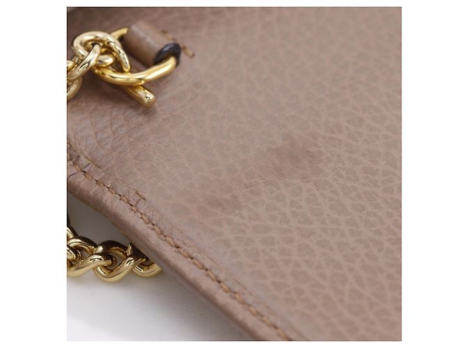 Portafoglio a catena Gucci GG Marmont Beige - vista 11