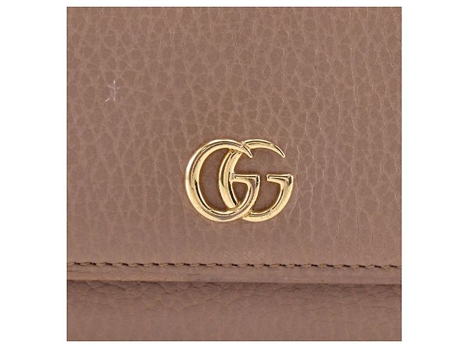 Portafoglio a catena Gucci GG Marmont Beige - vista 14