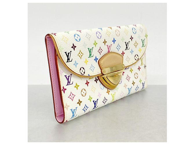 Cartera larga Louis Vuitton Tri-fold Rosa Blanco - vista 2