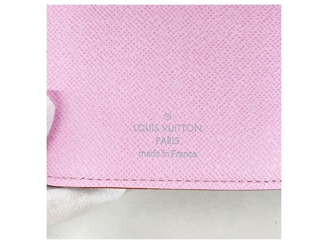Cartera larga Louis Vuitton Tri-fold Rosa Blanco - vista 4