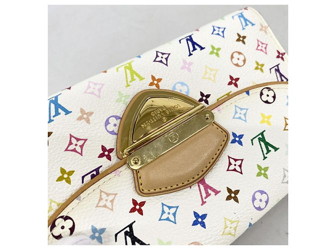 Cartera larga Louis Vuitton Tri-fold Rosa Blanco - vista 5