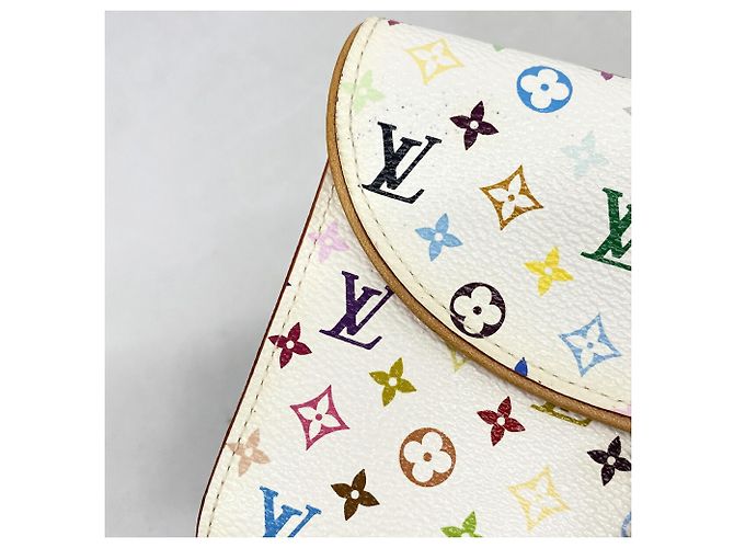 Cartera larga Louis Vuitton Tri-fold Rosa Blanco - vista 8