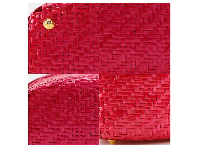 Borsa a cestino Fendi in rosa - vista 10