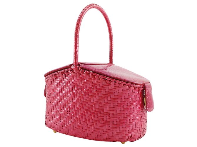 Borsa a cestino Fendi in rosa - vista 2