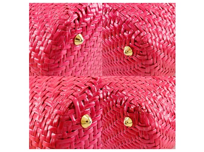 Borsa a cestino Fendi in rosa - vista 4