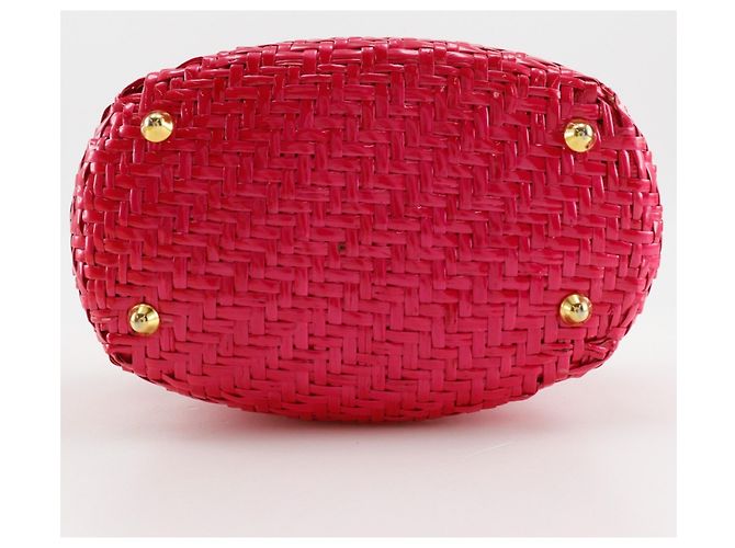 Borsa a cestino Fendi in rosa - vista 7