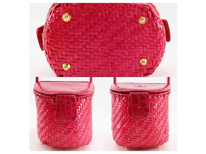 Borsa a cestino Fendi in rosa - vista 8