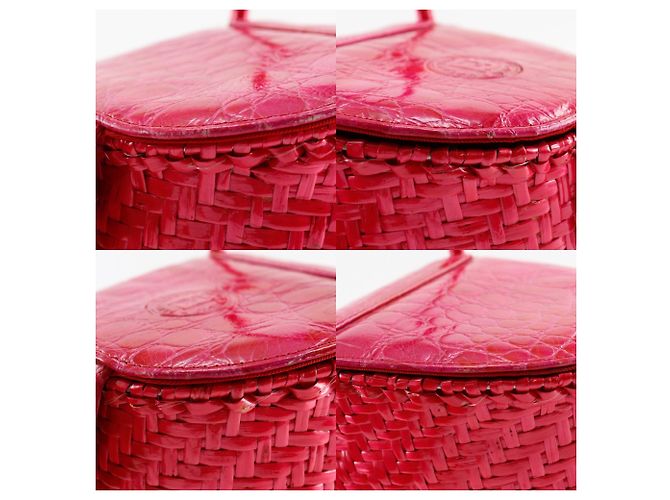Borsa a cestino Fendi in rosa - vista 9