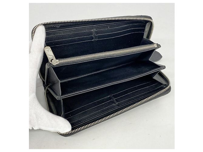 Louis Vuitton Mahina Zippy Wallet M61867 Noir Nero - vista 3