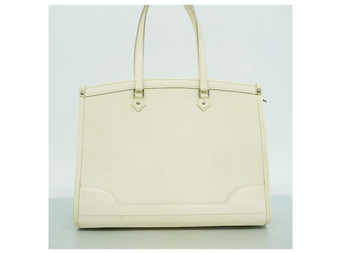 Borsa Tote Louis Vuitton Epi Madeleine GM Bianco sporco - vista 11