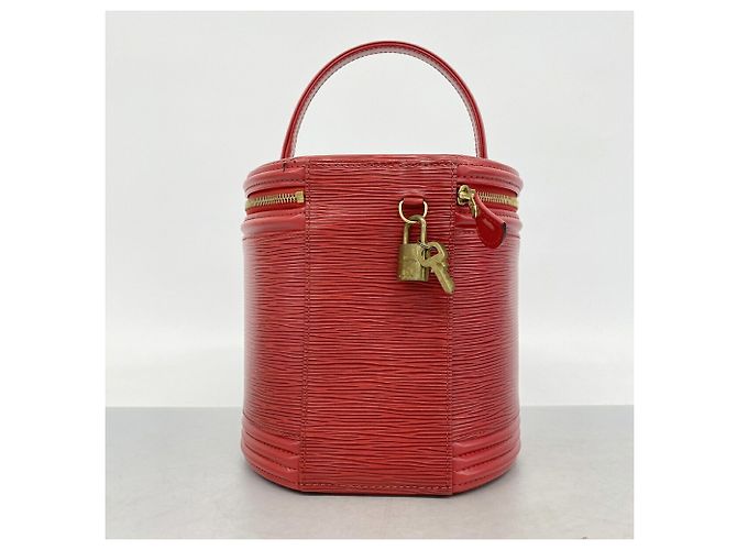 Borsa Vanity Louis Vuitton Epi Cannes Rosso - vista 10