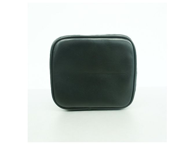 Borsa Vanity Chanel in pelle d'agnello nera Nero - vista 3