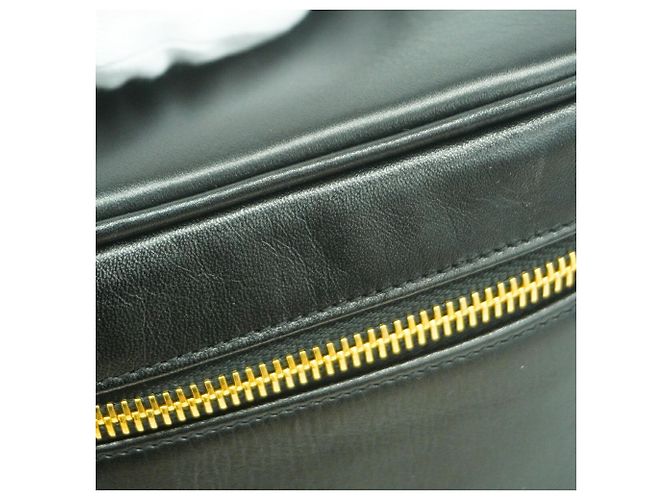 Borsa Vanity Chanel in pelle d'agnello nera Nero - vista 7