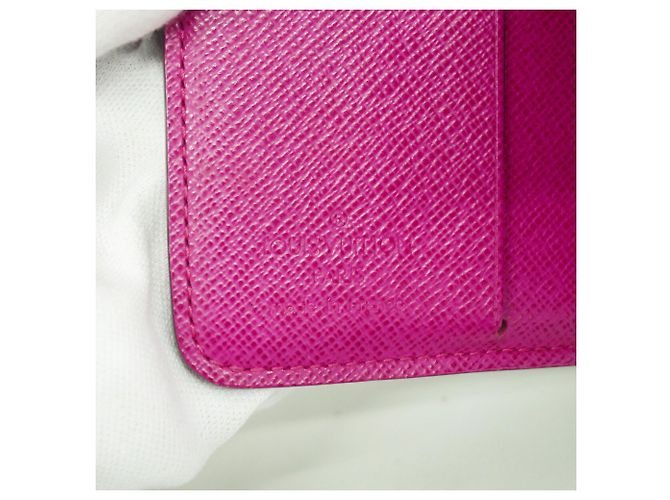 Portafoglio Compact Zip Monogram Perforato Louis Vuitton Marrone Fuschia - vista 4