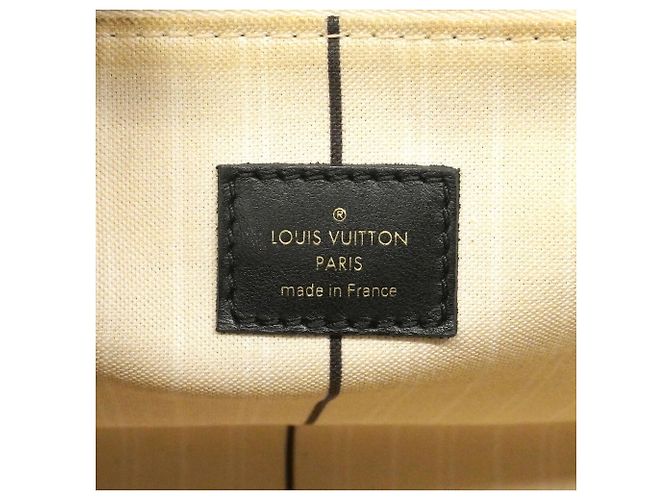 Louis Vuitton Monogram Tuffetage On My Side MM Handtasche Schwarz Aus weiß - Ansicht 5