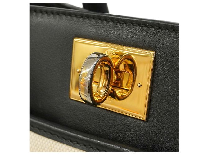 Louis Vuitton Monogram Tuffetage On My Side MM Handtasche Schwarz Aus weiß - Ansicht 6